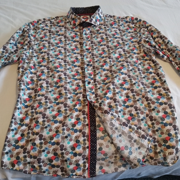Jermyn and Bond Phycadelic Mod shirt. UK XL talored slim fit. Jermyn & Bond. - Picture 3 of 9